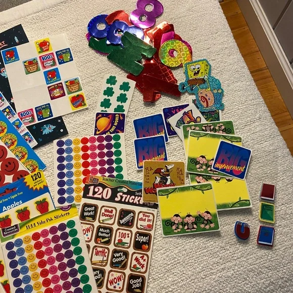 Assorted Teacher Stickers – Mixed Variety, Some New, Some Opened - Picture 5 of 6